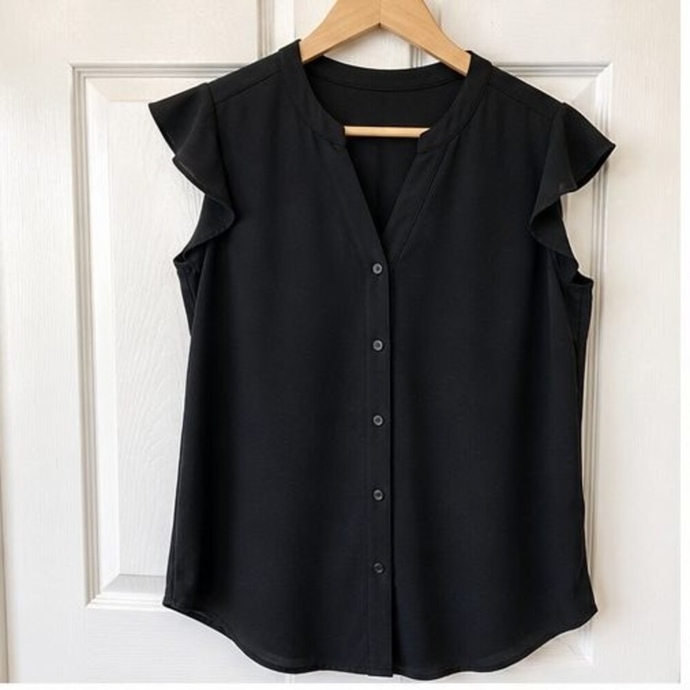 Black Lace Trim Top